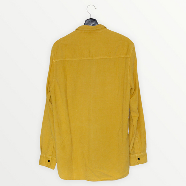 mustard yellow long sleeve shirt