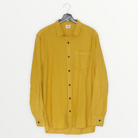 mustard yellow long sleeve shirt